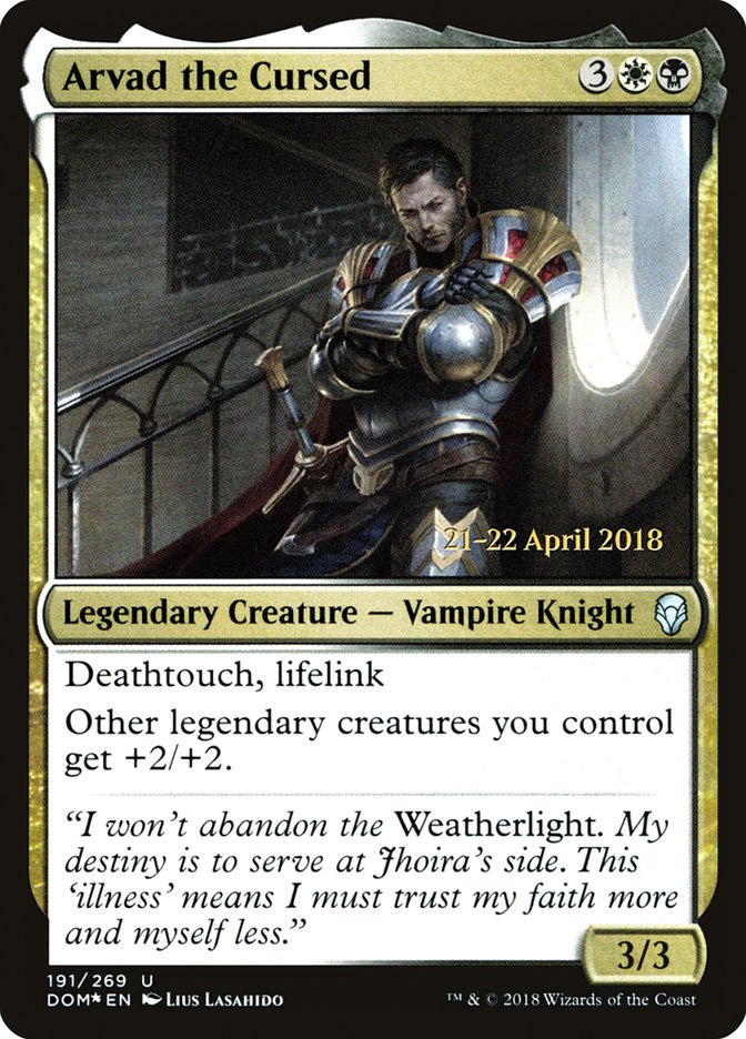 Arvad the Cursed  [Dominaria Prerelease Promos]