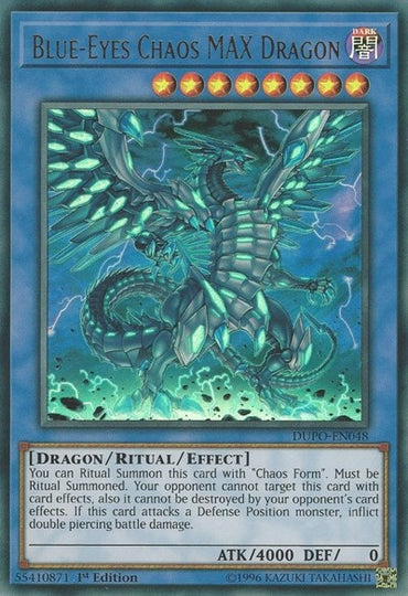 Blue-Eyes Chaos MAX Dragon [DUPO-EN048] Ultra Rare