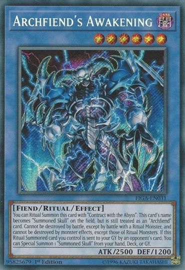Archfiend&#x27;s Awakening [FIGA-EN031] Secret Rare