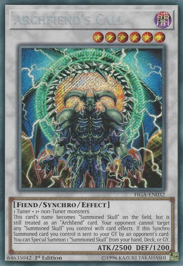 Archfiend&#x27;s Call [FIGA-EN032] Secret Rare