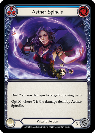 Aether Spindle (Blue) [ARC128-R] 1st Edition Rainbow Foil