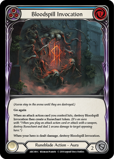 Bloodspill Invocation (Blue) [ARC108-C] 1st Edition Normal