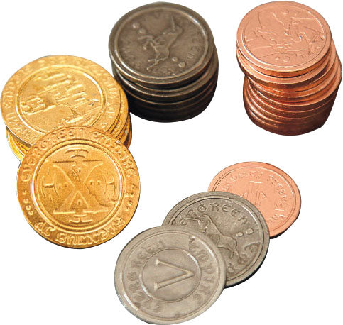 Board Game Upgrade Set: Metal Coins (50)