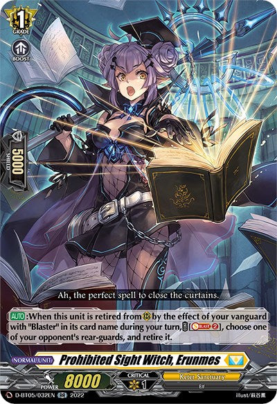 Prohibited Sight Witch, Erunmes (D-BT05/032EN) [Triumphant Return of the Brave Heroes]