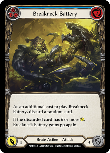 Breakneck Battery (Blue) [WTR013-R] Alpha Print Normal