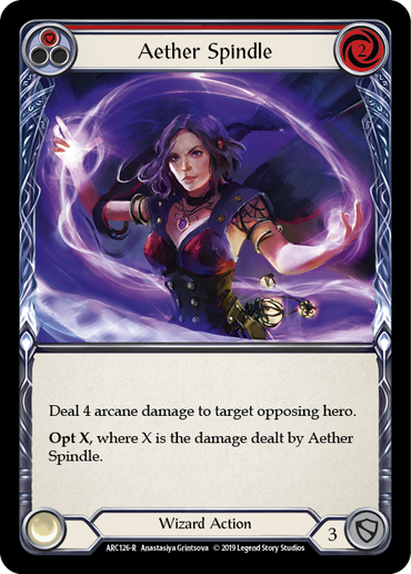 Aether Spindle (Red) [ARC126-R] 1st Edition Rainbow Foil