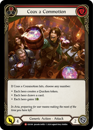 Coax a Commotion [CRU180] 1st Edition Rainbow Foil